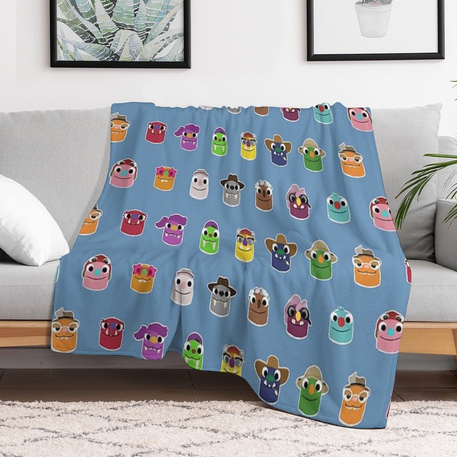 Bugsnax - All Grumpuses Comfort Throw Blanket