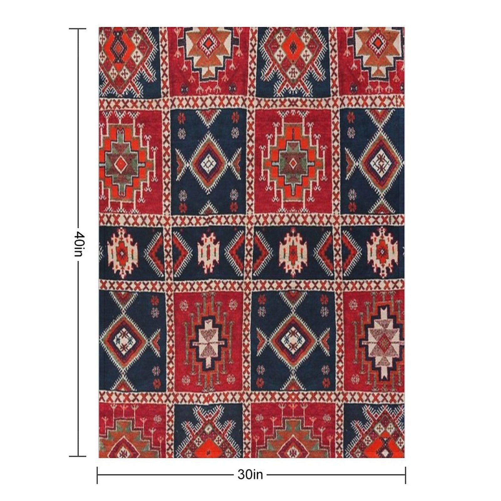 Bohemian Artwork Plush Throw Blanket