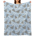 Stingrays - Cownose Ray - Sticker Pack Quick-dry Throw Blanket