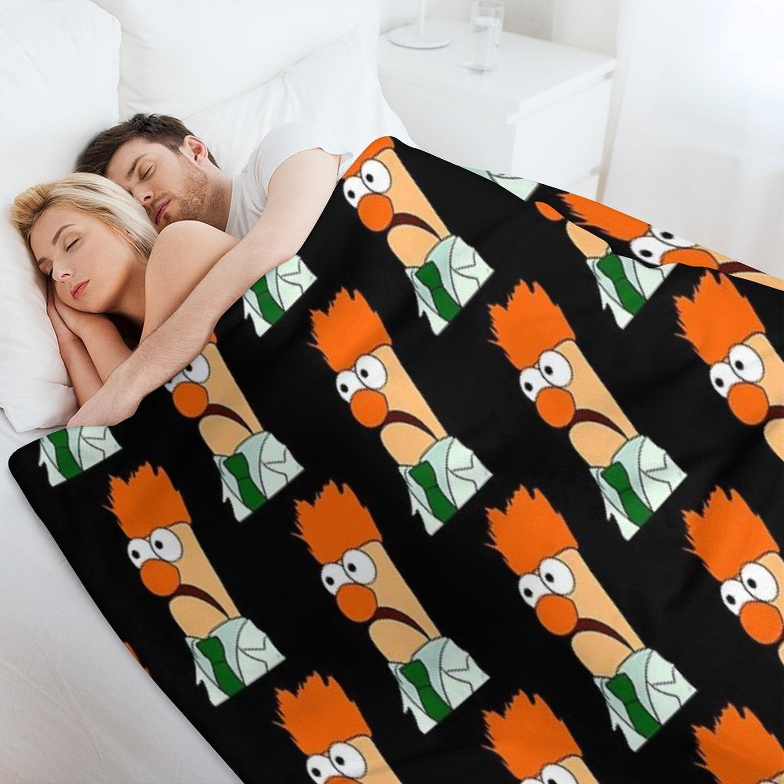 Beaker Comic Portrait (version 23 -  No Background) Easy Care Throw Blanket