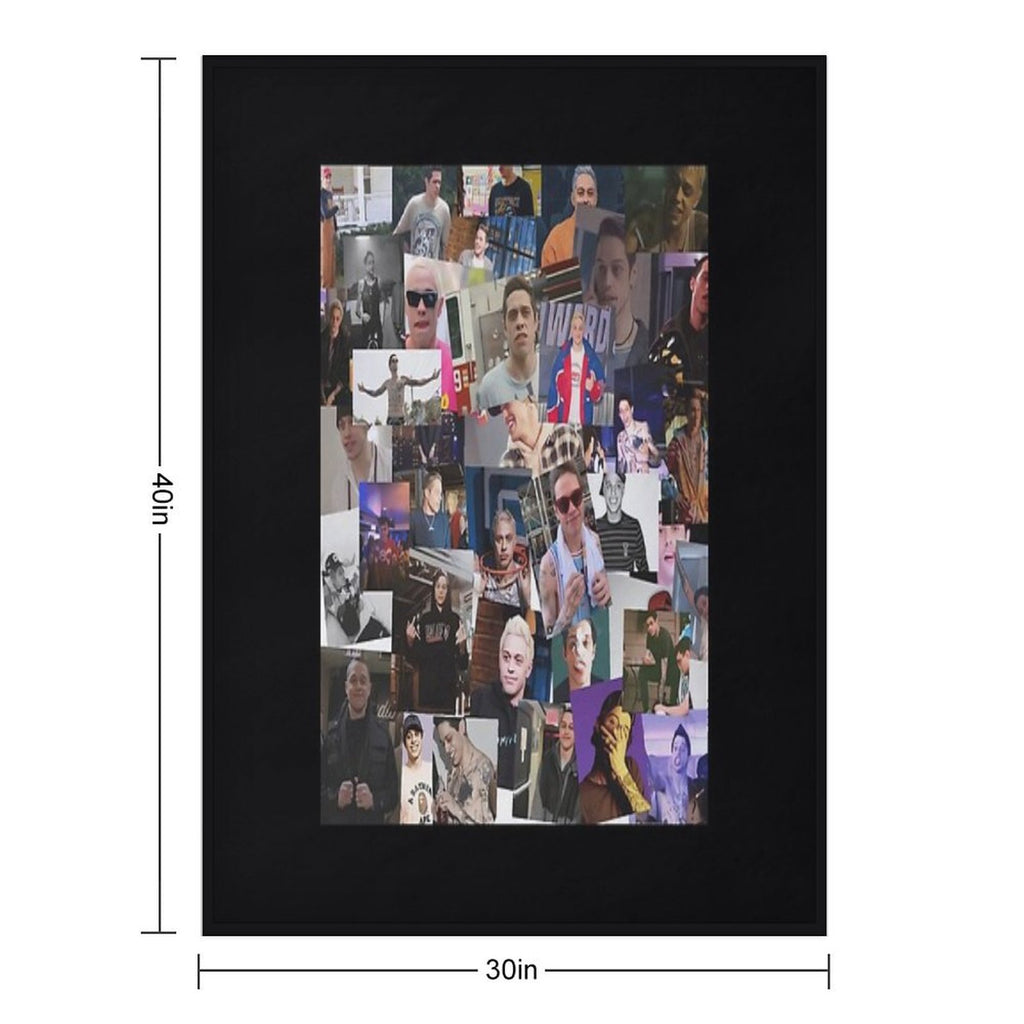 Pete Collage Travel-friendly Throw Blanket