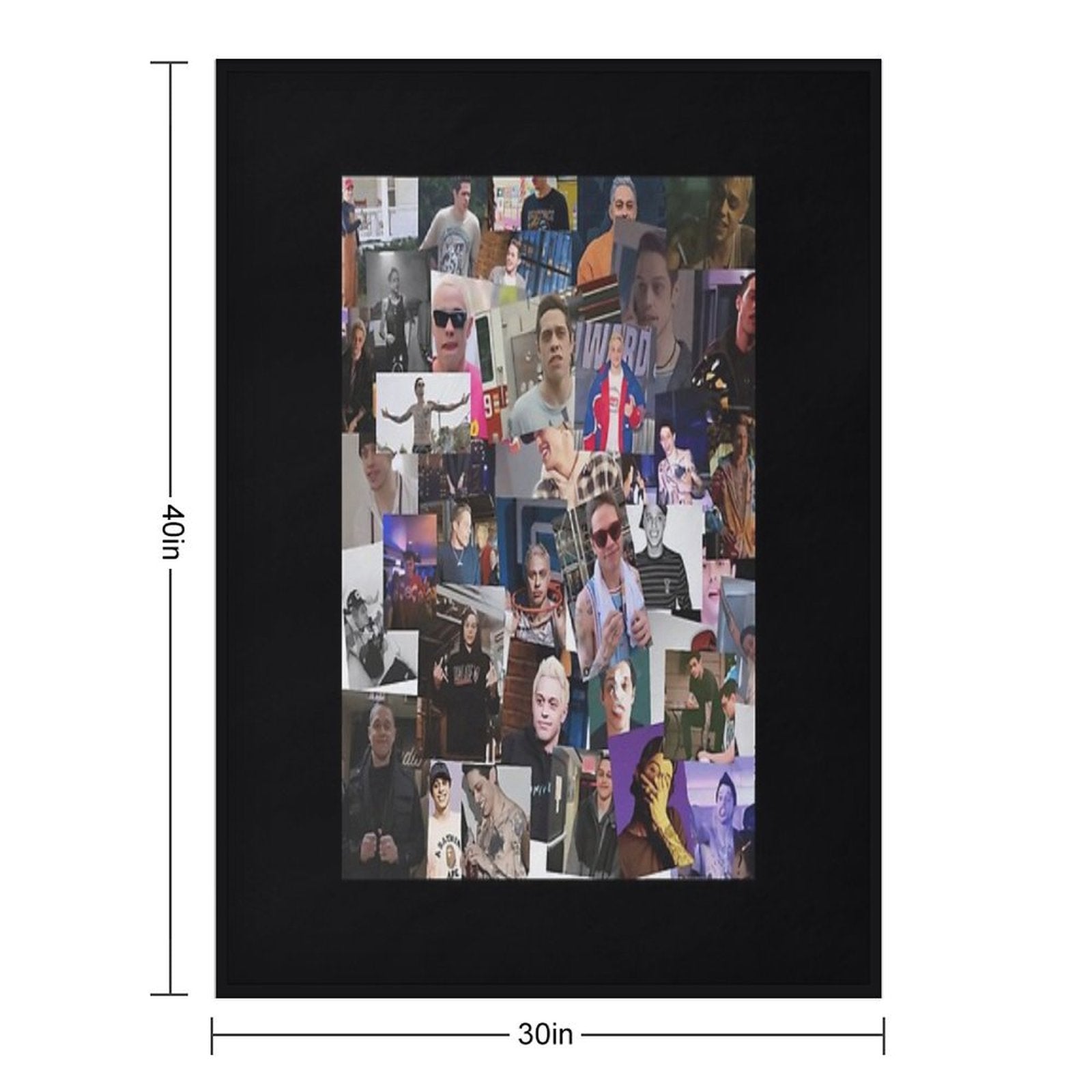 Pete Collage Travel-friendly Throw Blanket