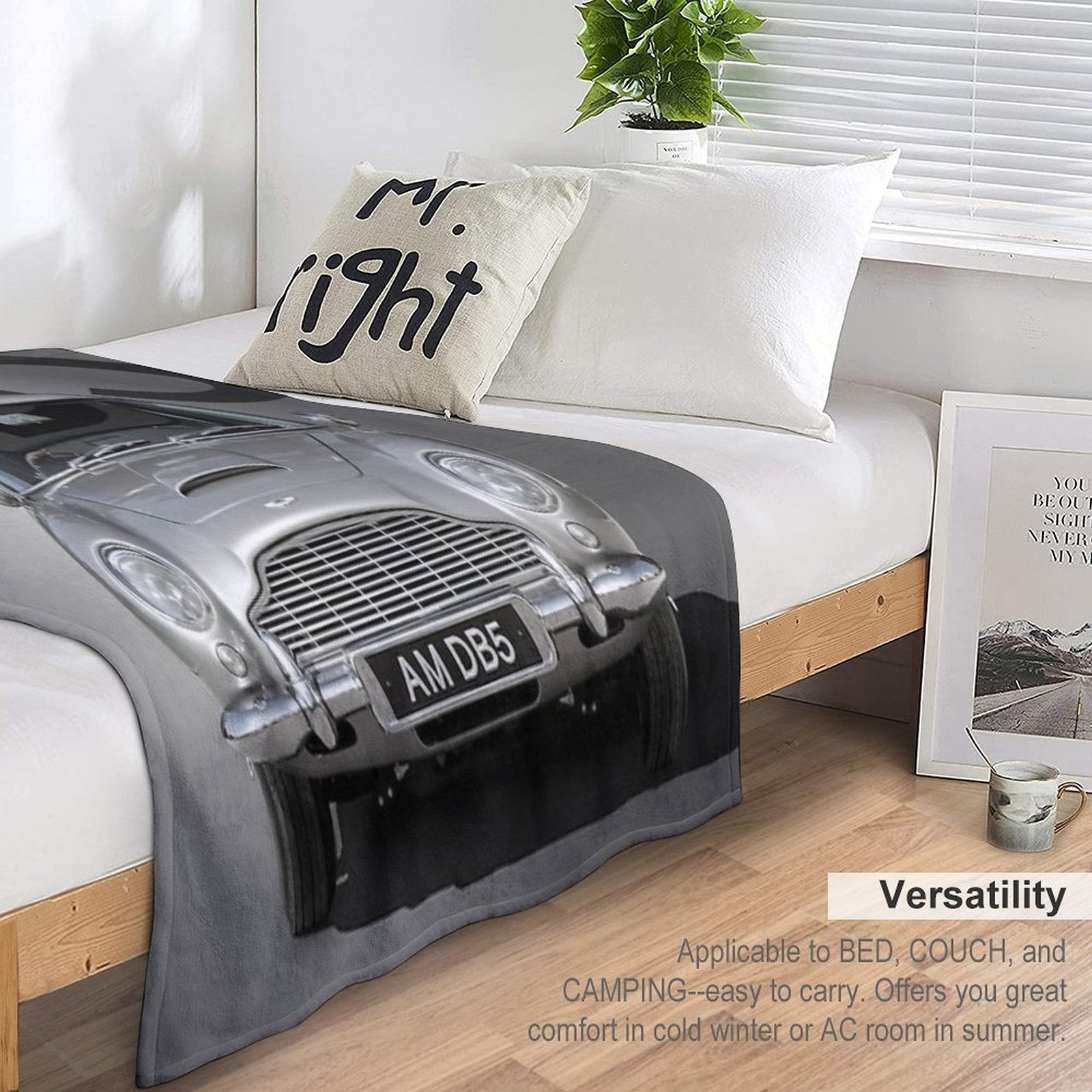 Aston Martin DB5 Multi-functional Throw Blanket