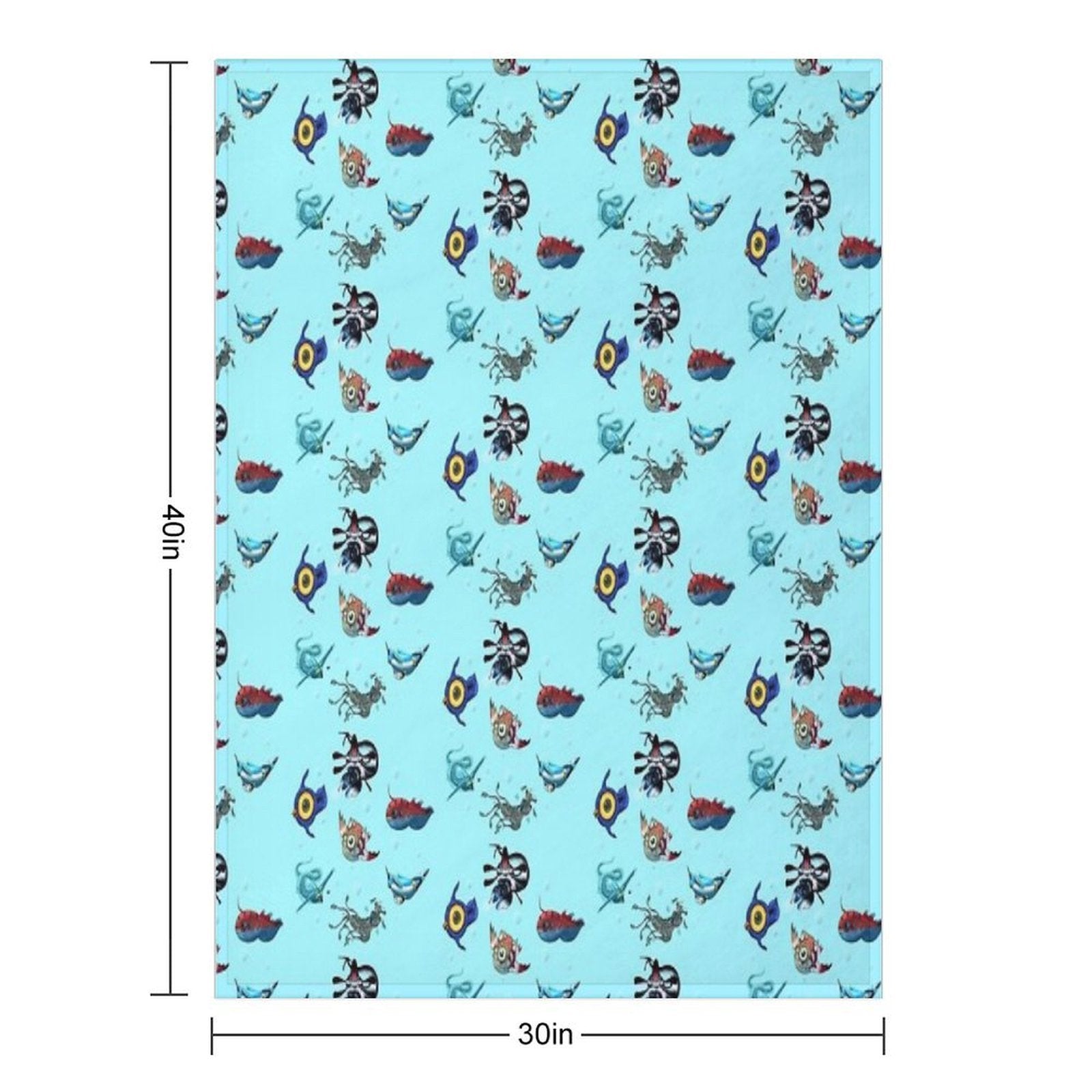 Subnautica Fauna Lightweight Throw Blanket