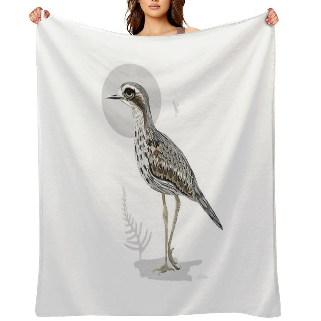 Bush Stone-curlew Plush Throw Blanket