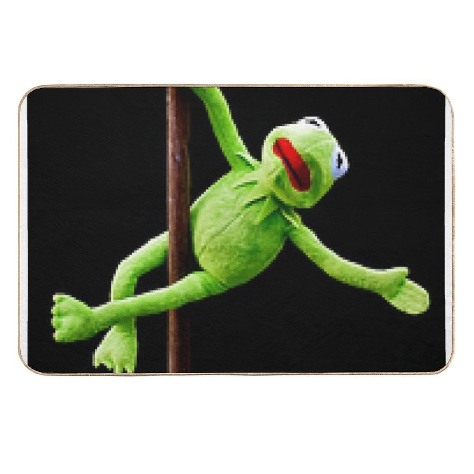 Kermit Pole Dancing  Anti-Trip Bath Mat