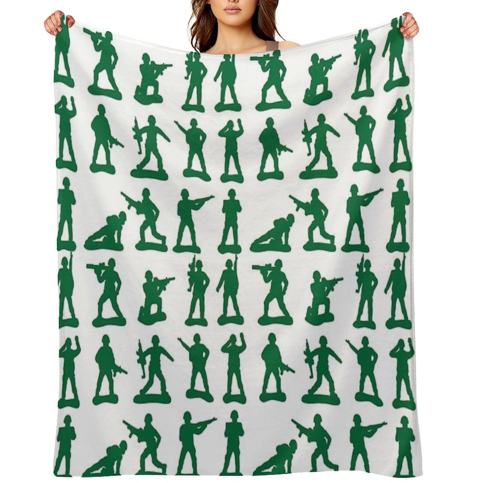 Army Man Graphics Premium Throw Blanket