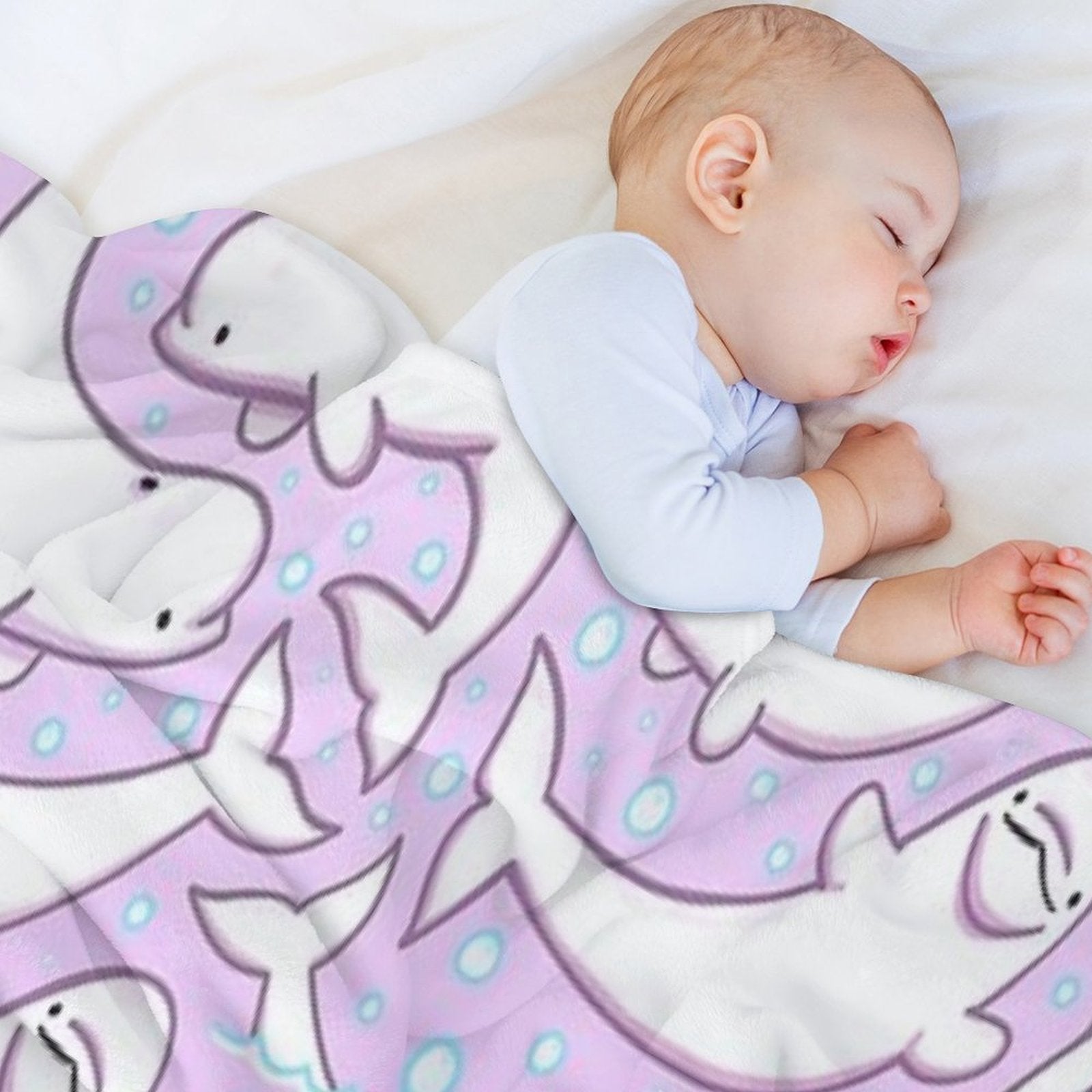 Believe in The Beluga Wrinkle-free Throw Blanket