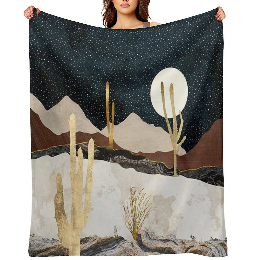 Desert View Quick-dry Throw Blanket