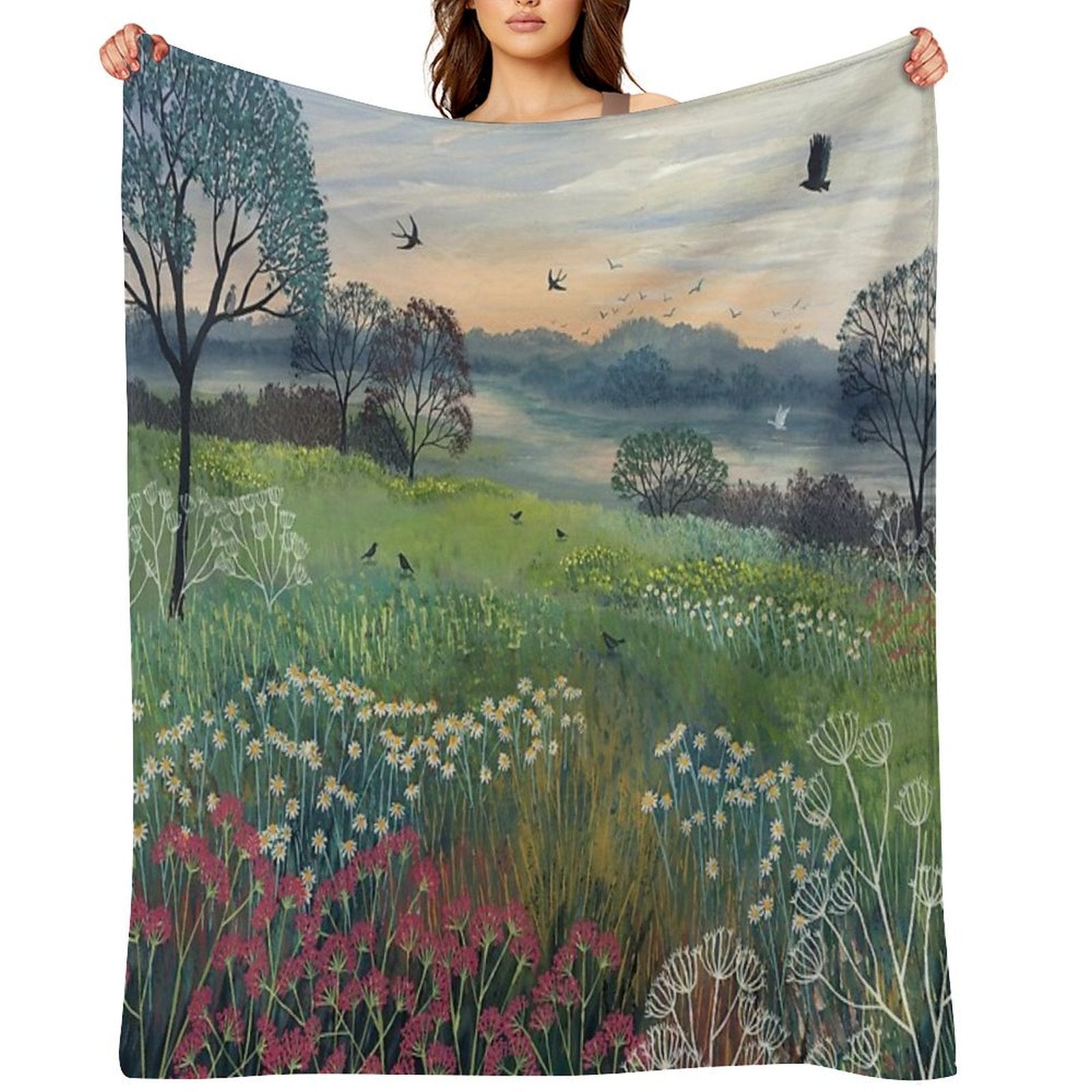 Summer's Eve Compact Throw Blanket