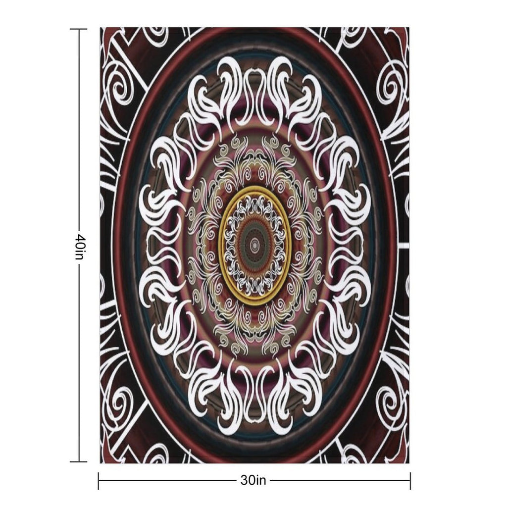 Mandala No. 4 Sustainable Throw Blanket
