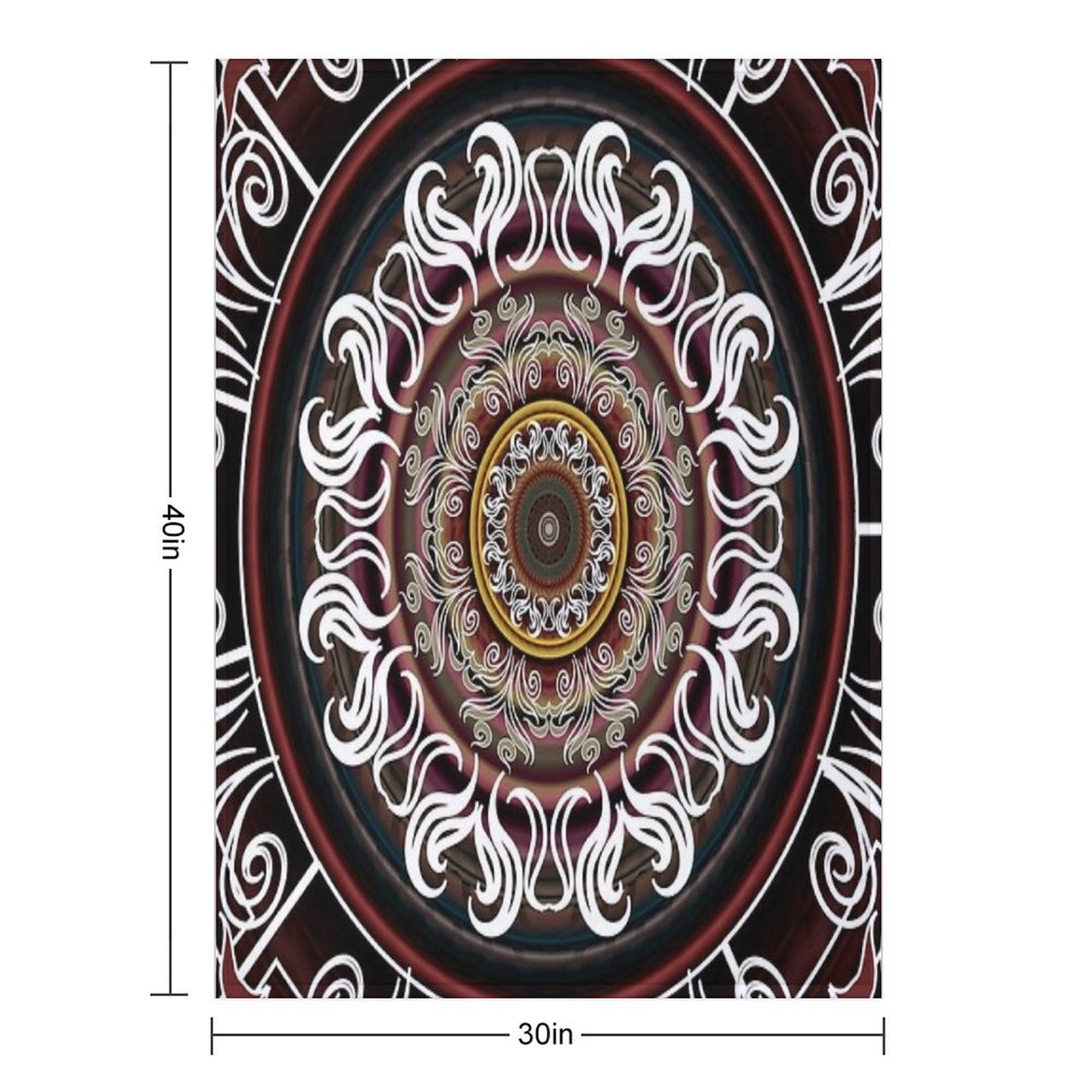 Mandala No. 4 Sustainable Throw Blanket