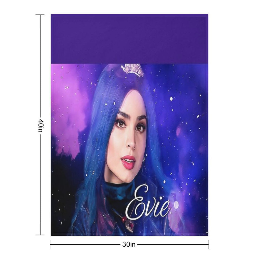 Evie Blue Princess - Descendants 3 Machine-washable Throw Blanket