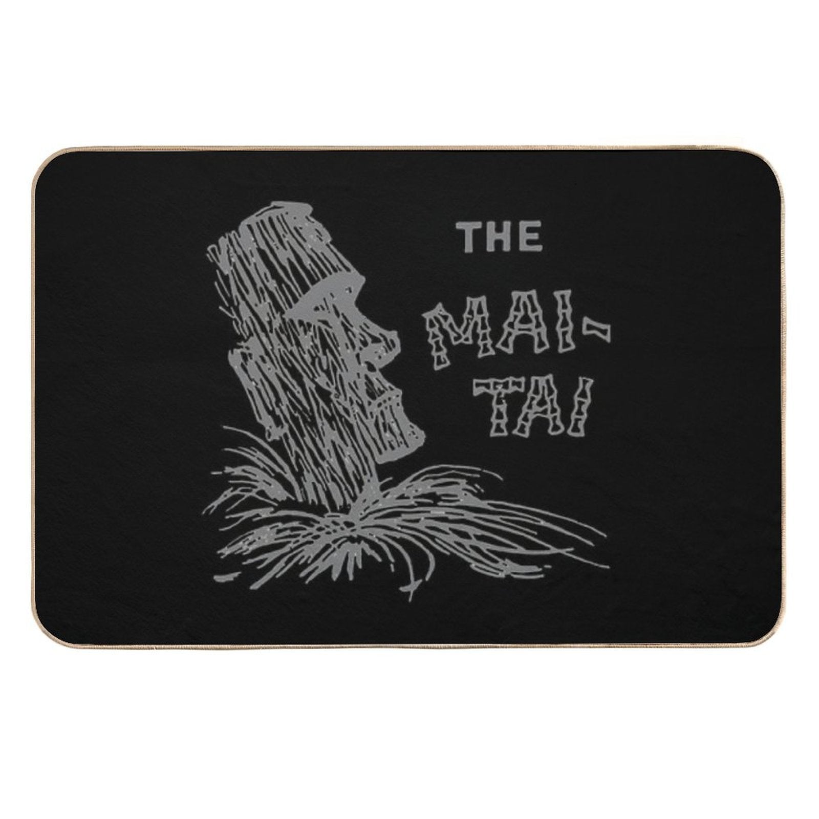 Vintage The Mai Tai - Tiki Idol  Rapid-Drying Bath Mat