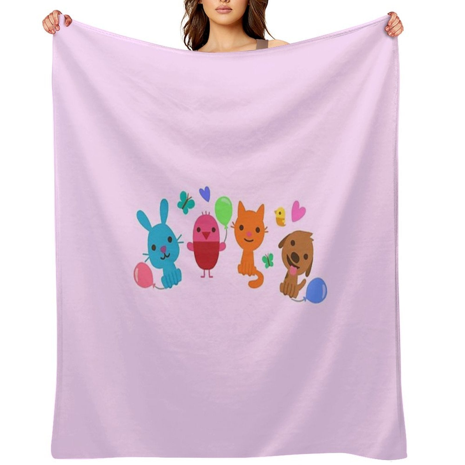 Play SAGO Mini Pink Velvety-soft Throw Blanket