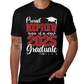 Proud Nephew Of A Class Of 2025 Graduate Senior Graduation  Heathered Texture T-Shirt