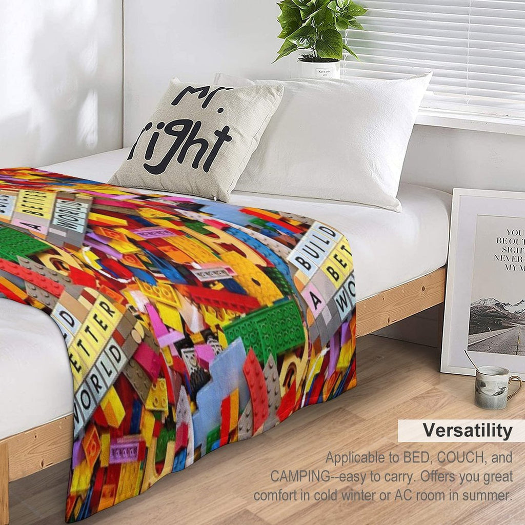 Build A Better World Plush Throw Blanket