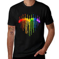 Rainbow Guitar Heart Guitar Music Lover Gay Pride LGBT Gifts  Eco-friendly Material T-Shirt