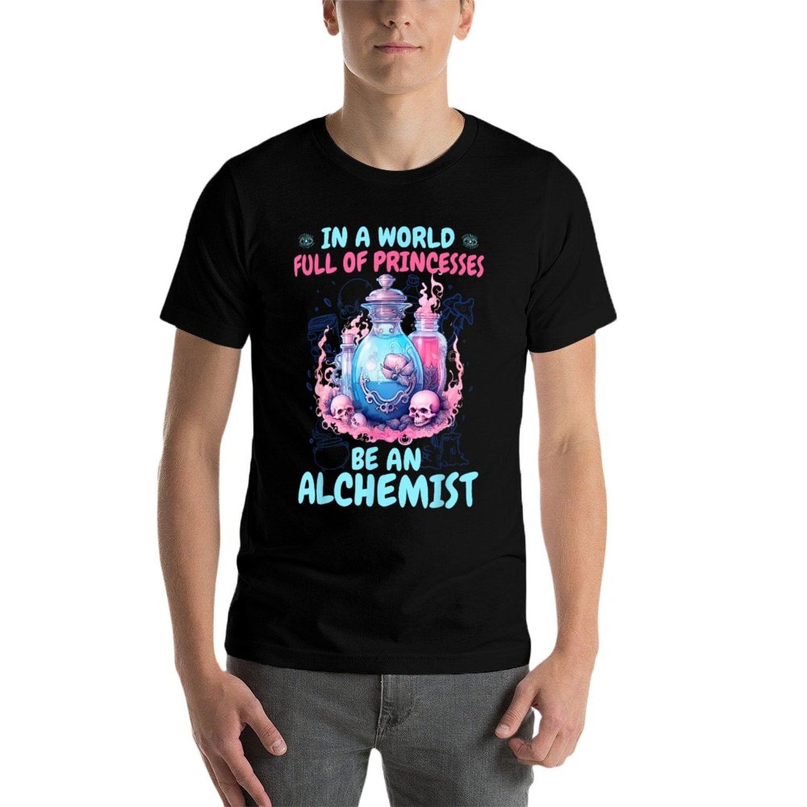 Arcane Elixirs  Enchanteds Mystic Alchemist Potion Master Magical Arts Womens Fantasy - Black, Small,  High-quality Stitching T-Shirt