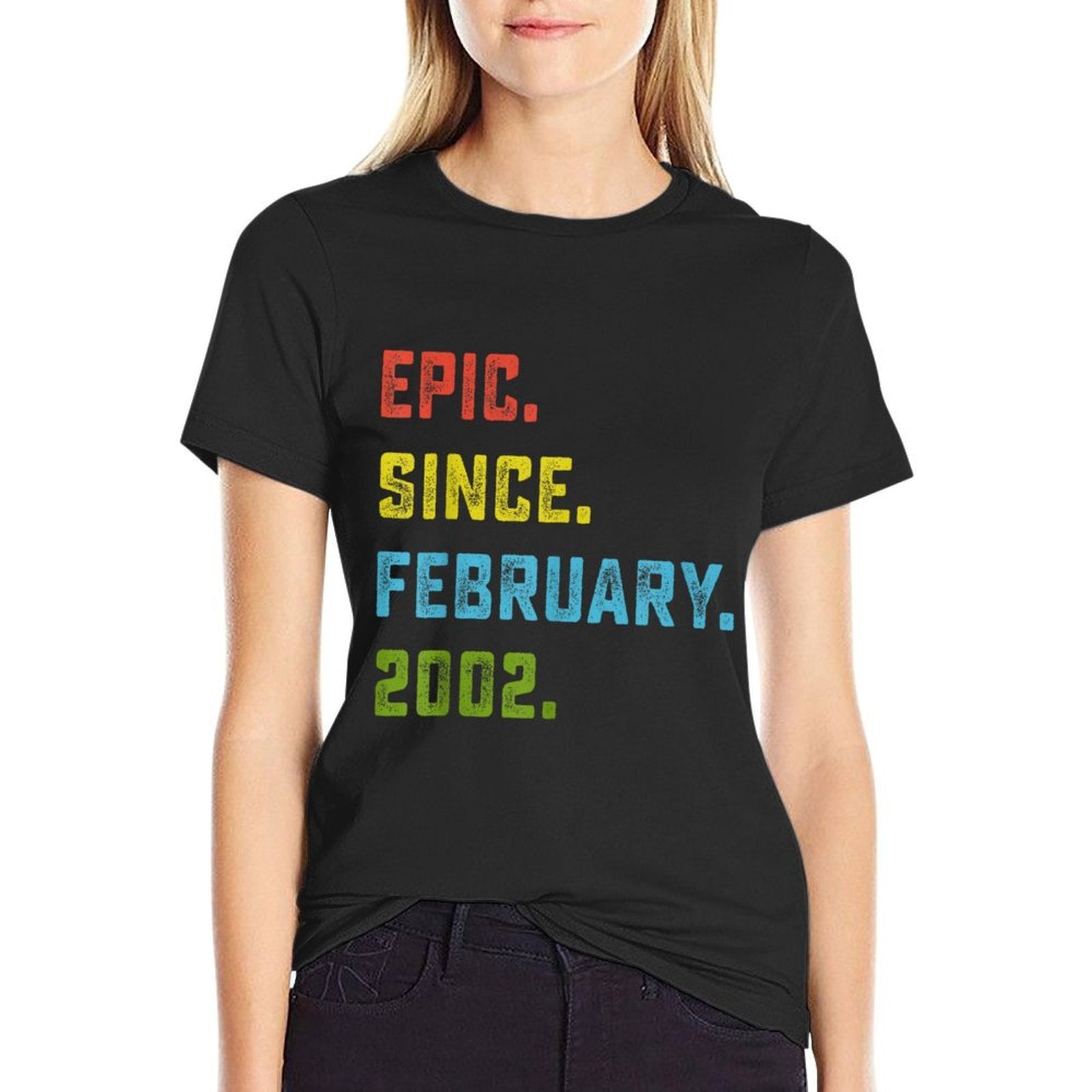 Epic Since February 2002 22nd Birthday Gift 22 Years Old  Graphic-printed T-Shirt