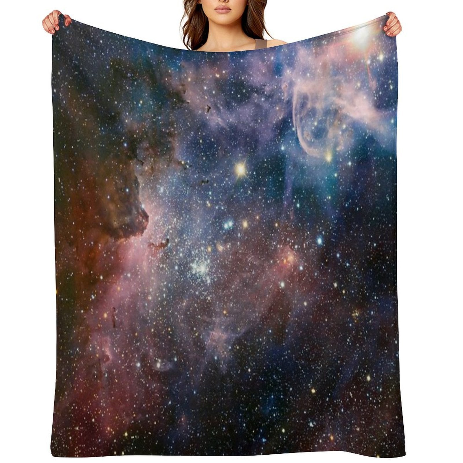 Galaxy - Nebula 01 Compact Throw Blanket