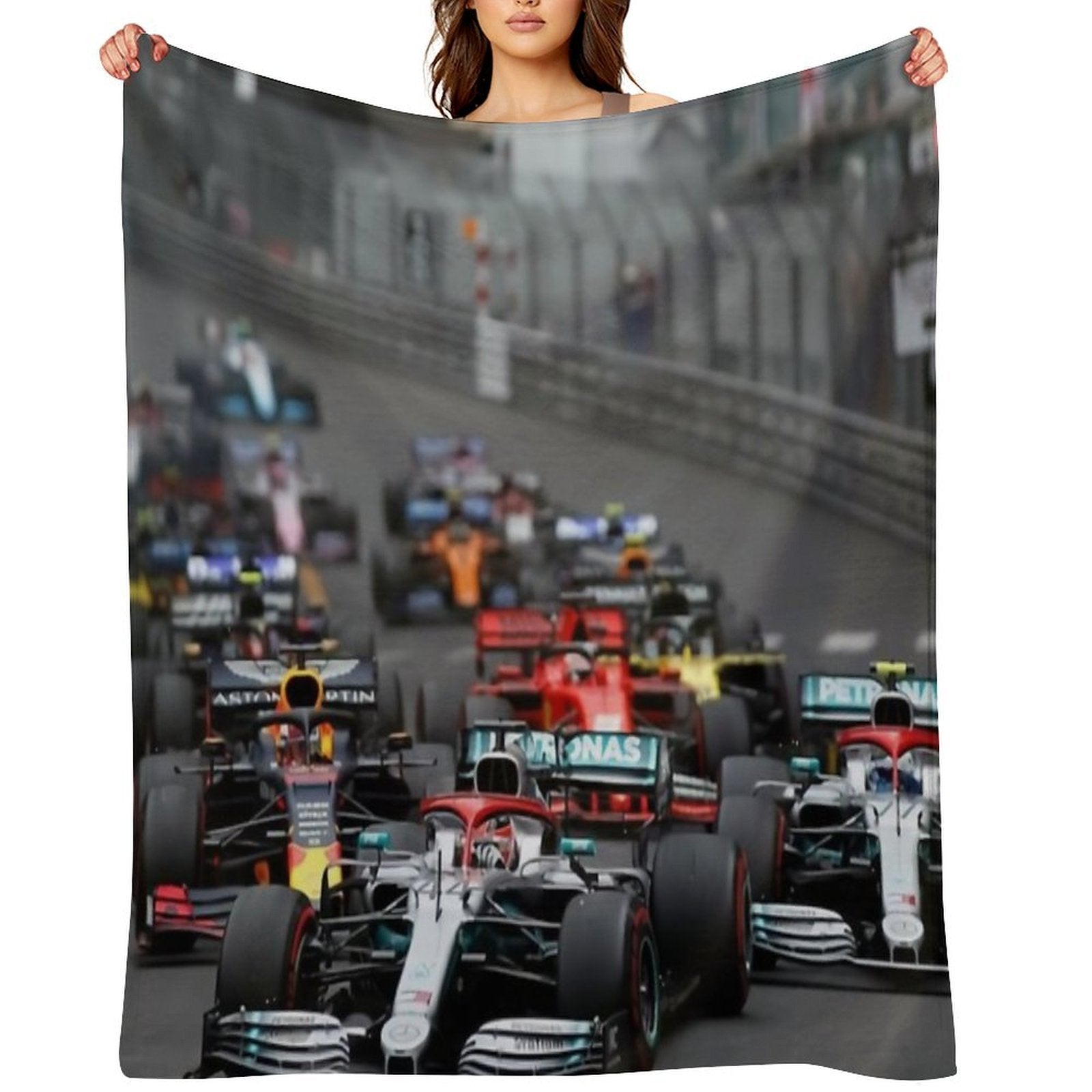 F1 Race Start Quick-dry Throw Blanket