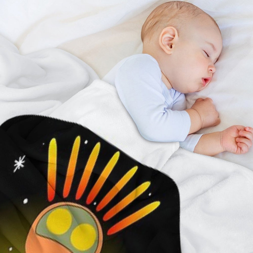 Star Man Is Waiting in The Sky - Original Artwork Plush Throw Blanket