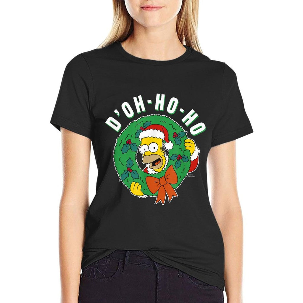 The Simpsons Christmas Homer DOh-Ho-Ho Alt  Versatile T-Shirt
