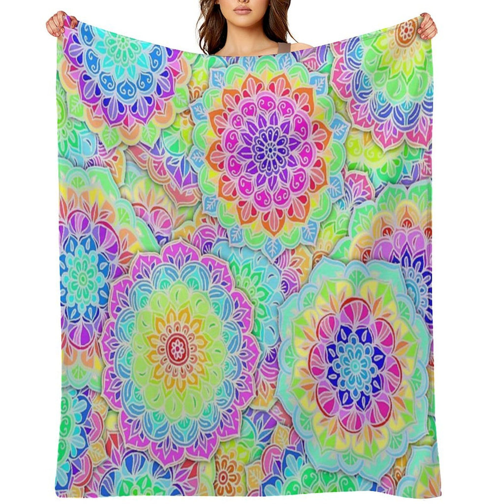 Psychedelic Summer Comfort Throw Blanket