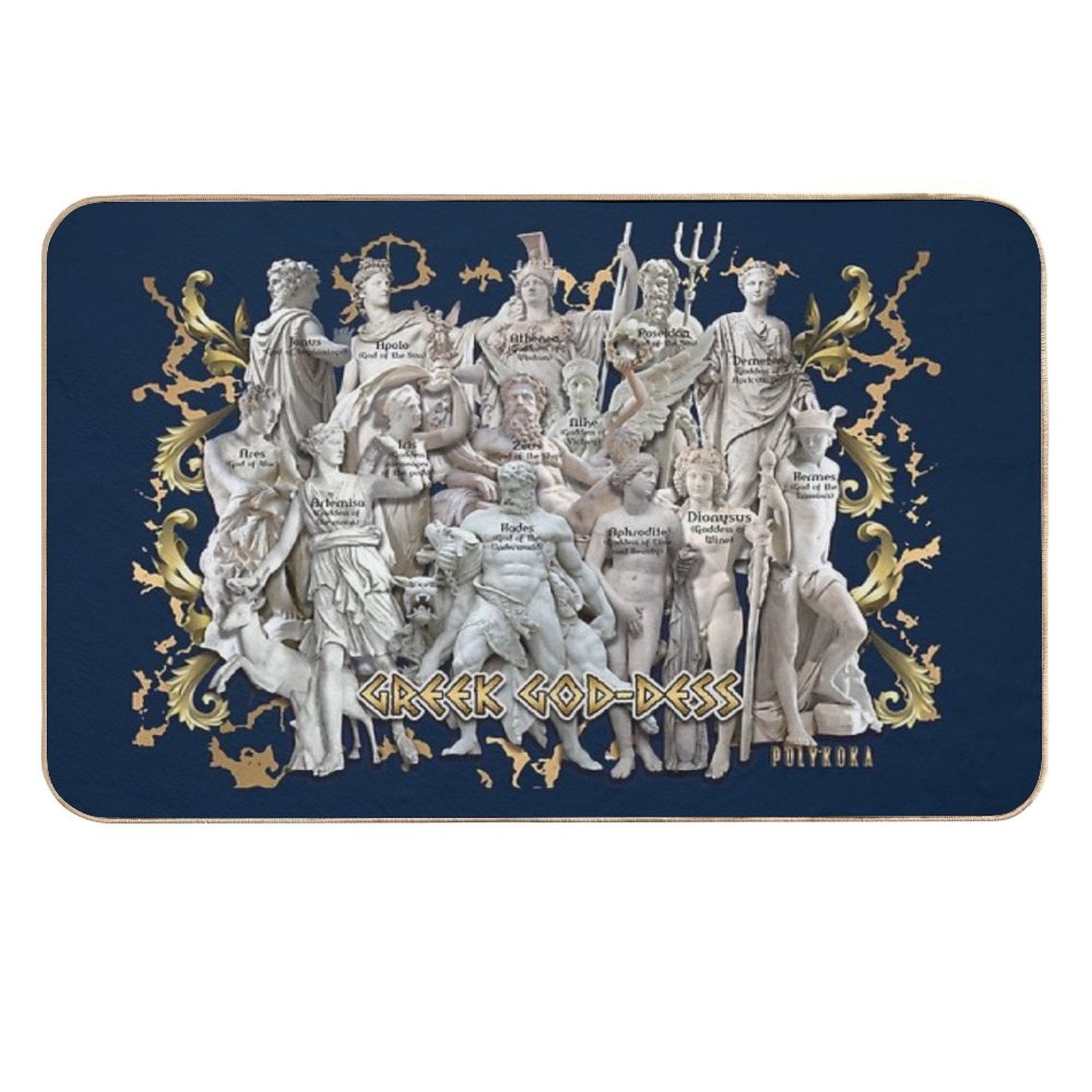 Greek God-Dess  Repositionable Bath Mat