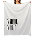 Copia De Copia De Copia De I'm Not Emo, I'm Thirty Velvety-soft Throw Blanket