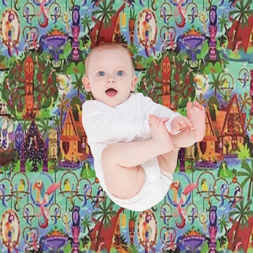 The ORIGINAL Enchanted Tiki Room Collage Gift-ready Throw Blanket