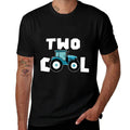 Kids Two Cool 2nd Birthday Tractor 2 Year Old Boy Second Bday  Durable T-Shirt