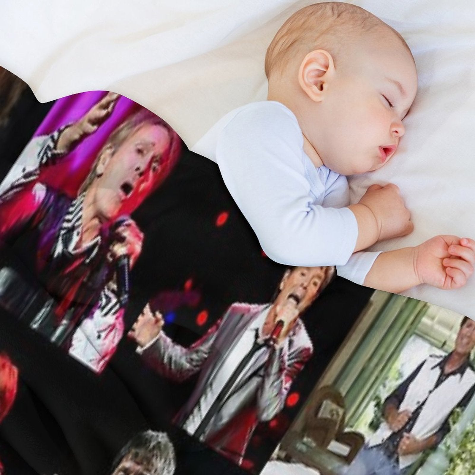 Cliff Richard Photo Collage Comfort Throw Blanket