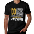 100th Birthday 100 Years Old  Trendy Pattern T-Shirt