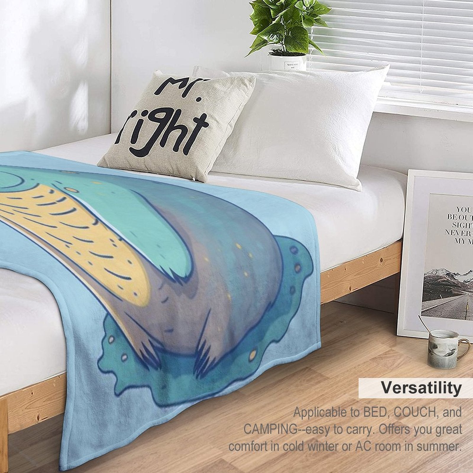 Adorable Fat Baby Seal - Playful Seal Design for Seal Lovers Easy Care Throw Blanket