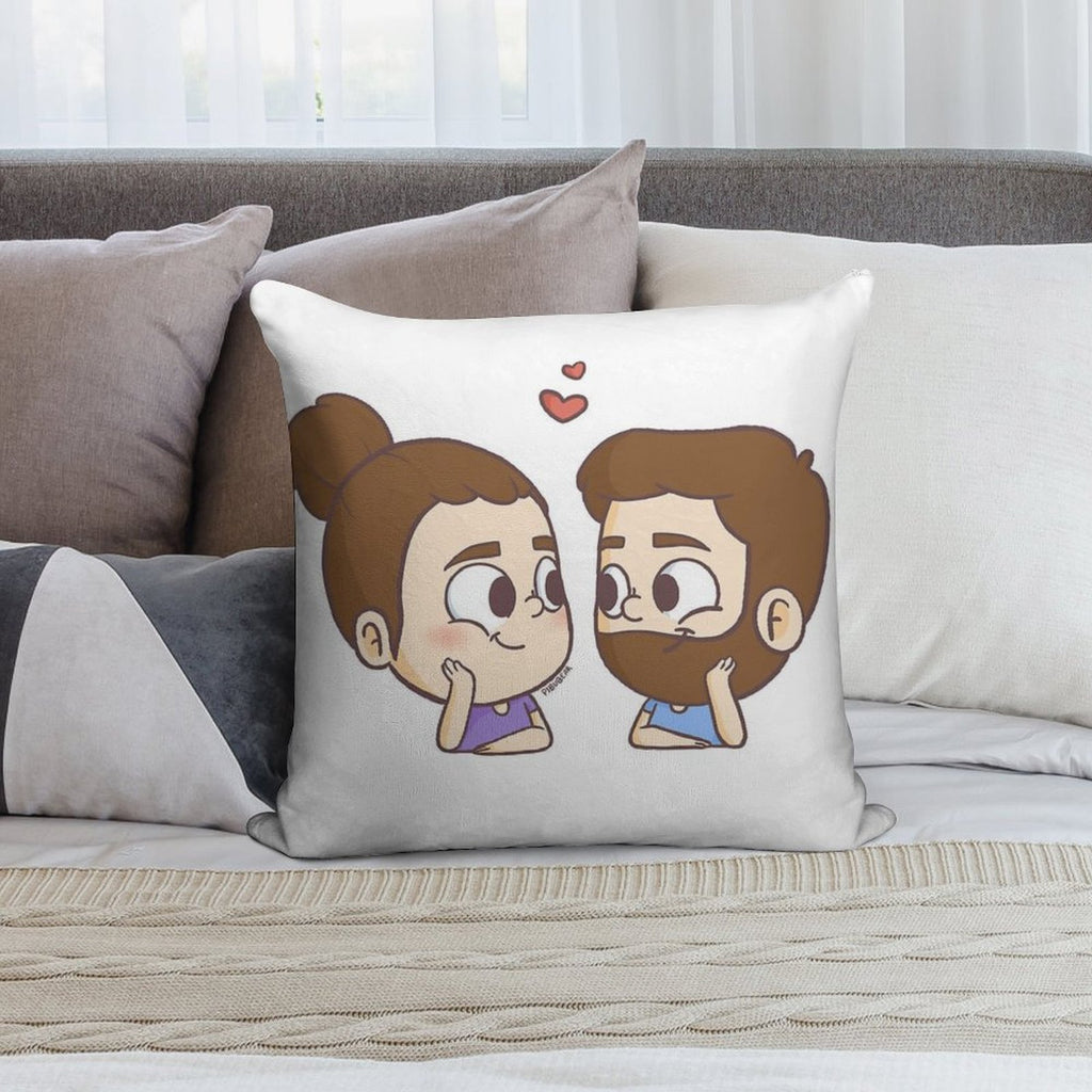 Together - Pibubear Soft Washable Throw Pillow