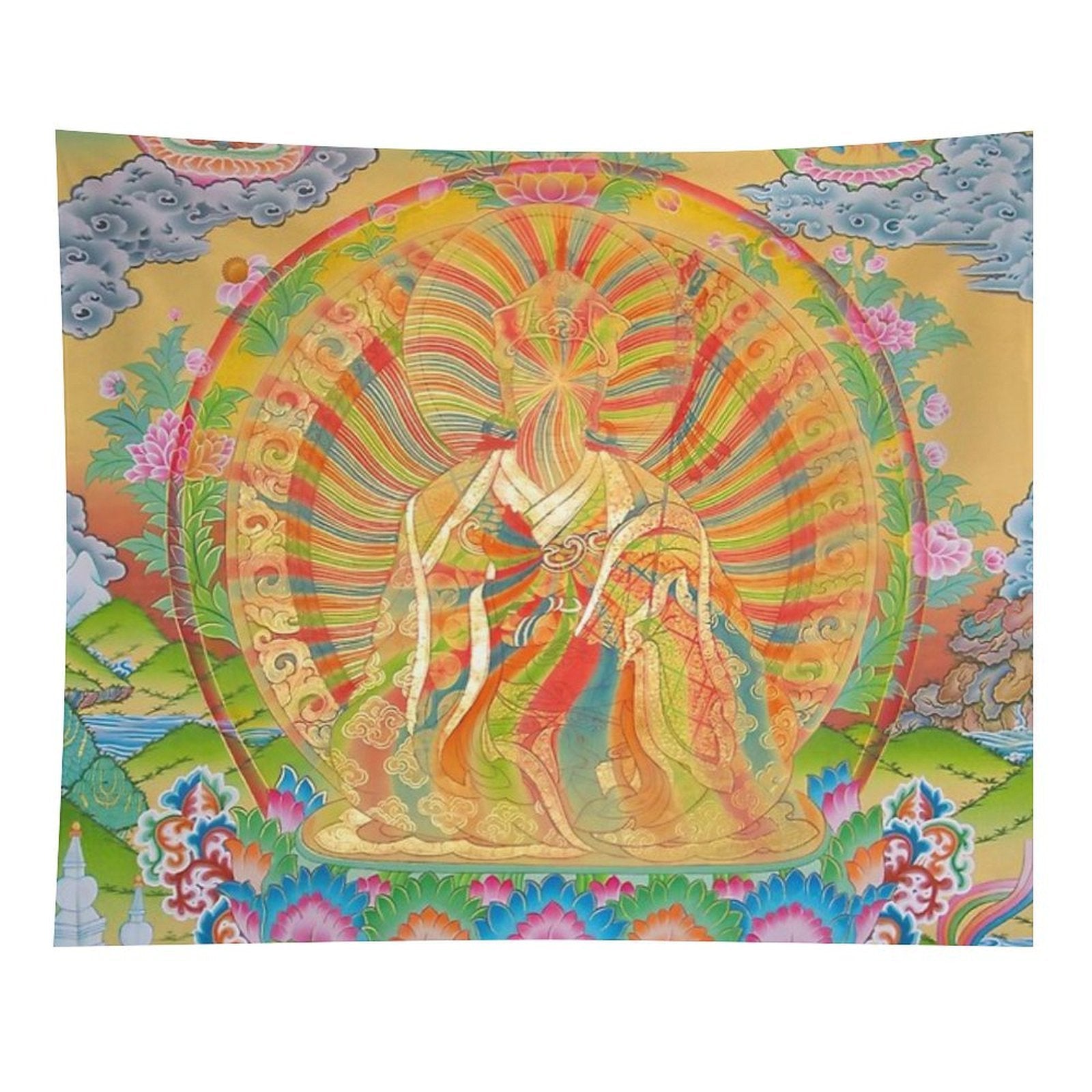 Dzogchen Rainbow Body Thangka Tapestry