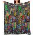 Pop Abstract Durable Throw Blanket