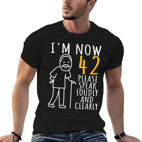 42nd Birthday For Him  I'm Now 42 Years Old  Cool BDay  Polyester Blend T-Shirt