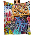 Graffiti Eco-conscious Throw Blanket