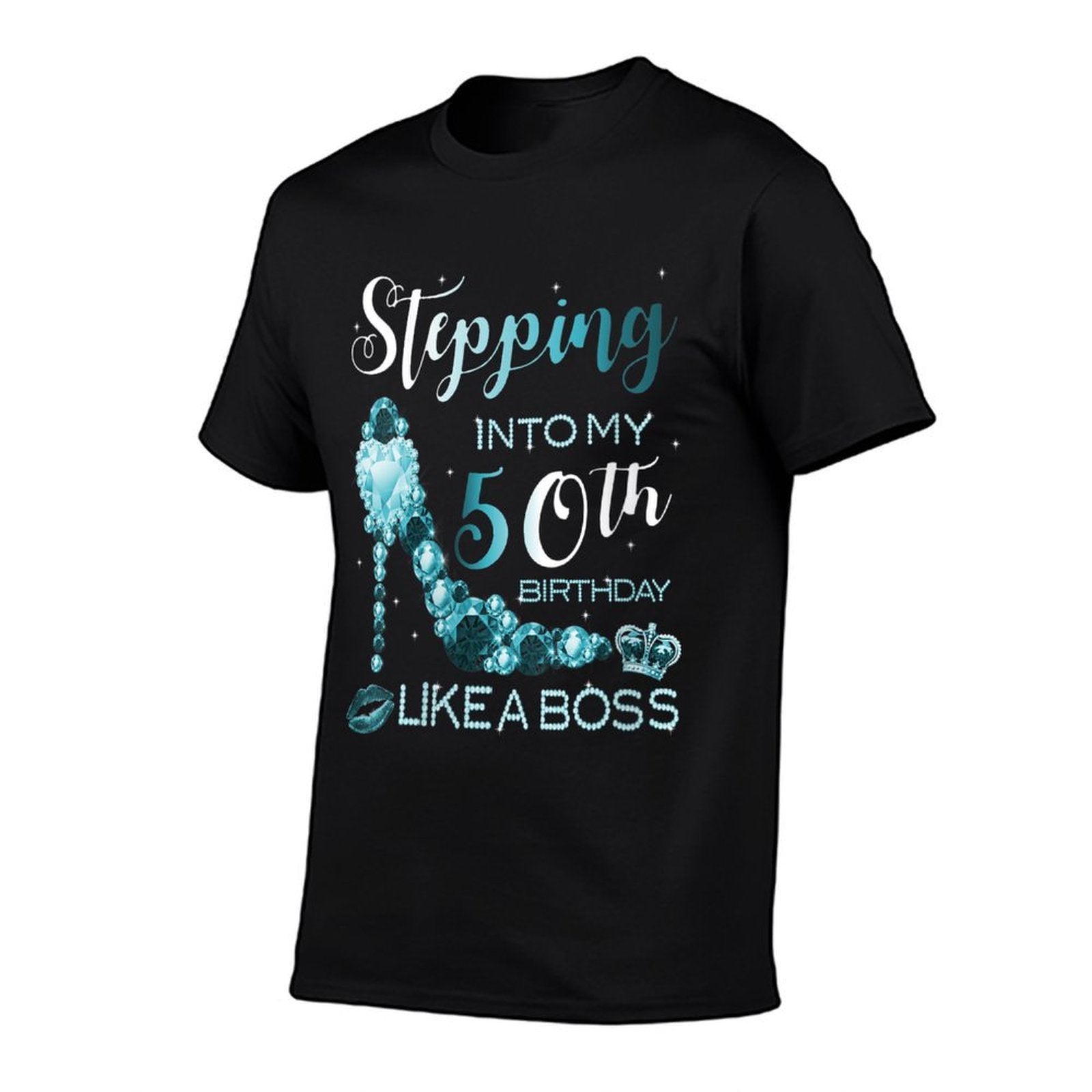 Womens 50th Birthday Women Zircon Birthstone December Gift  Rolled Sleeves T-Shirt