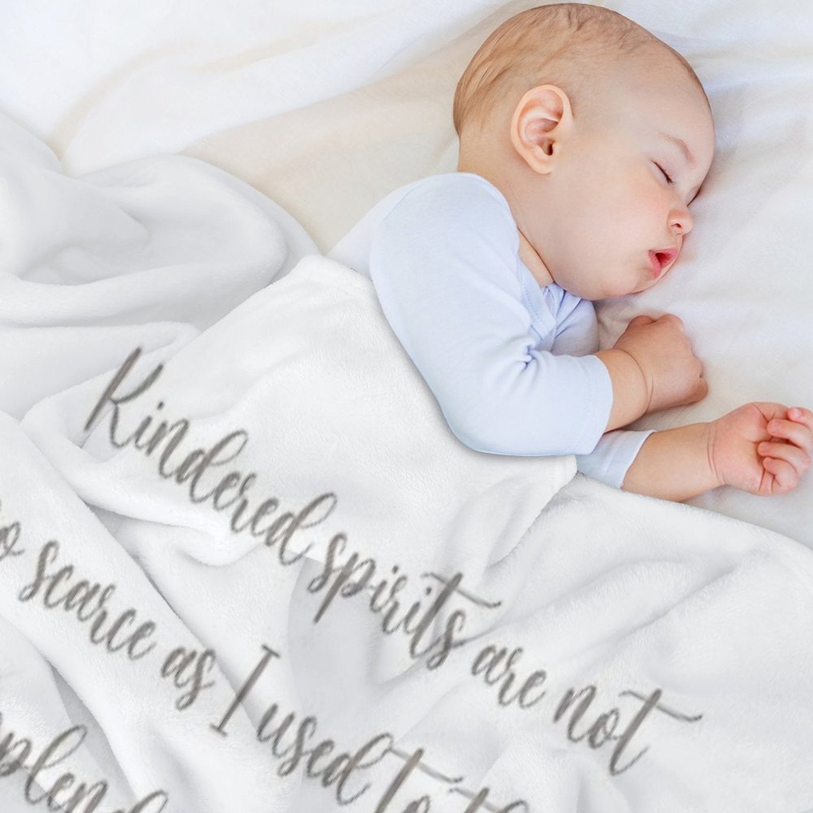 Kindred Spirits, Anne of Green Gables Quote Easy Care Throw Blanket