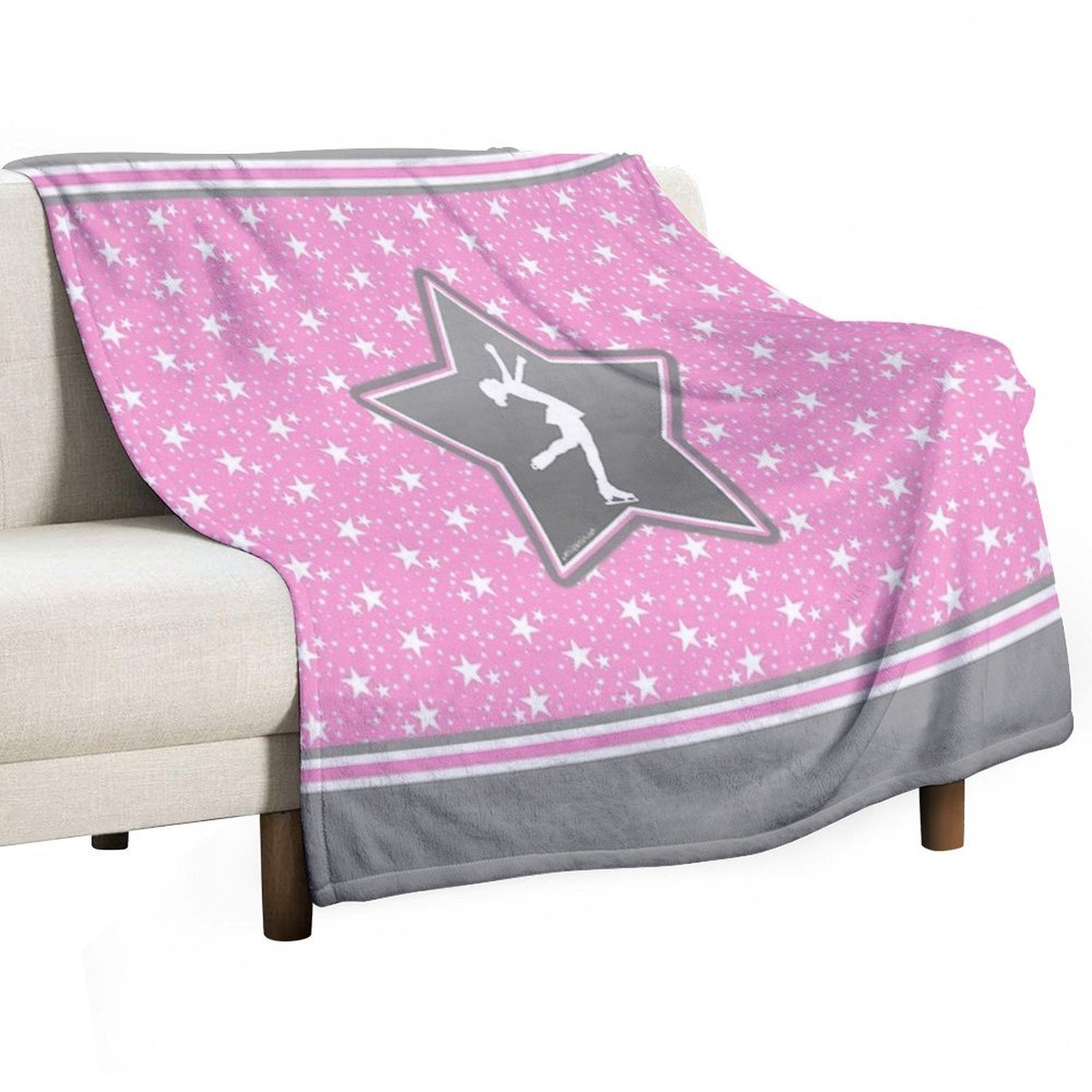 Figure Skating Among The Stars All-season Throw Blanket