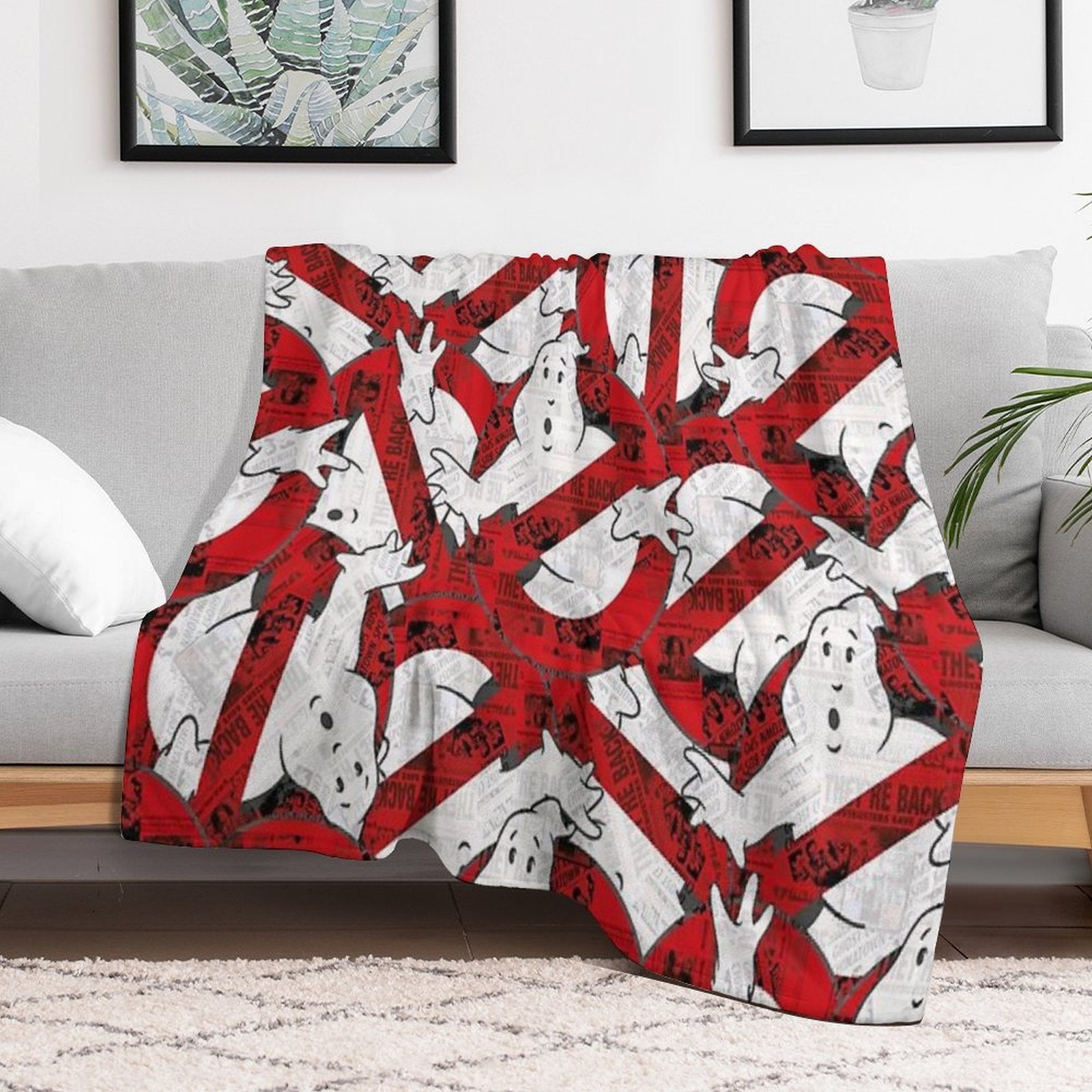 The GhostBusters Logo Pattern Multi-functional Throw Blanket