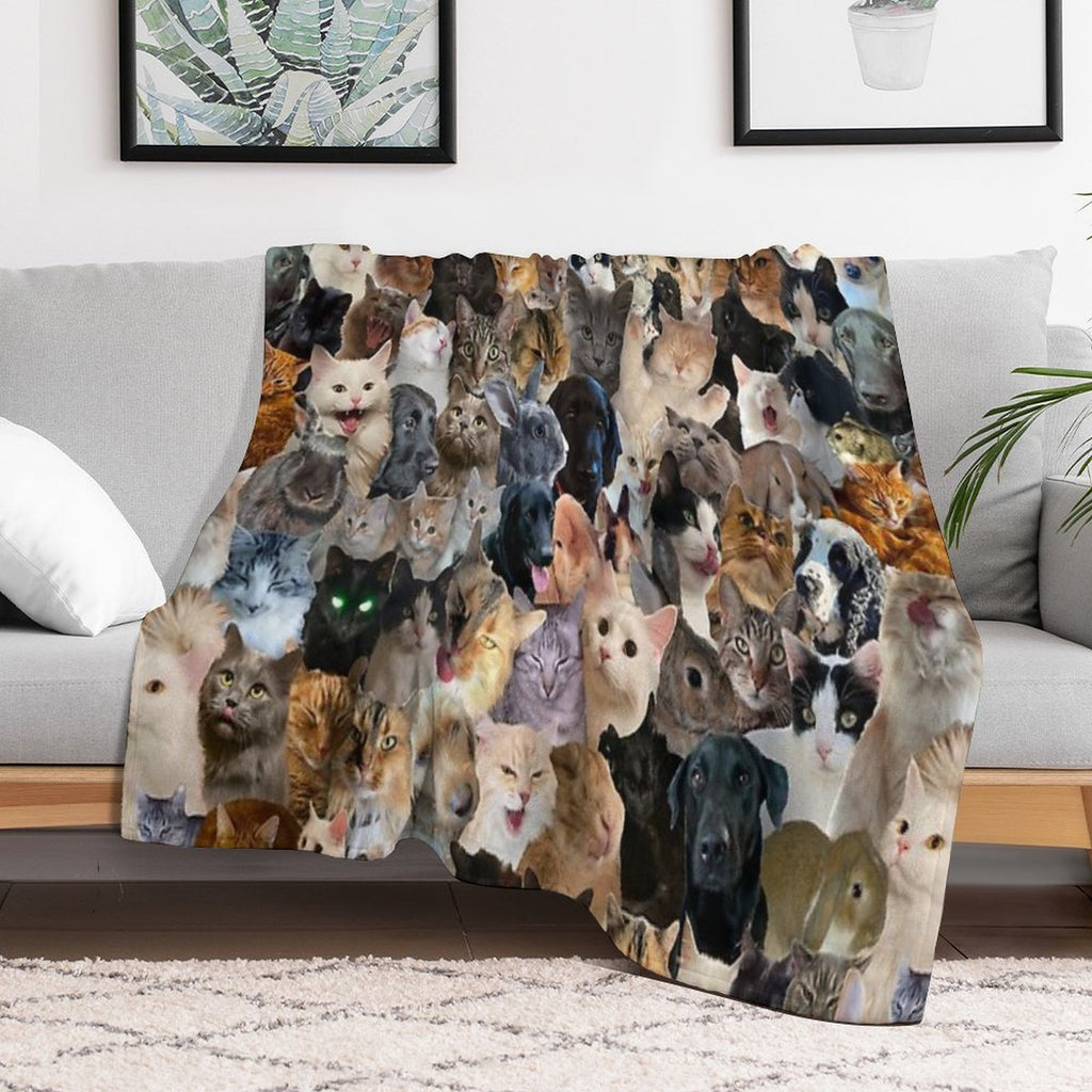 Animal Pattern Versatility Throw Blanket