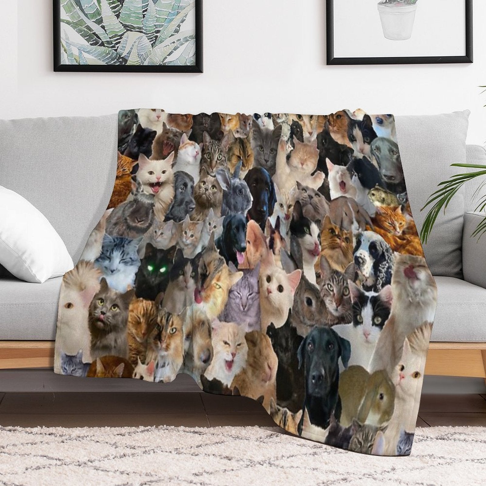 Animal Pattern Versatility Throw Blanket