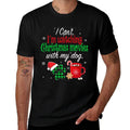 I Cant, Im Watching Christmas Movies With My Dog Ugly Xmas  Odor-resistant T-Shirt