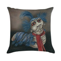 Labyrinth Worm - Oil Painting Soft Washable Throw Pillow