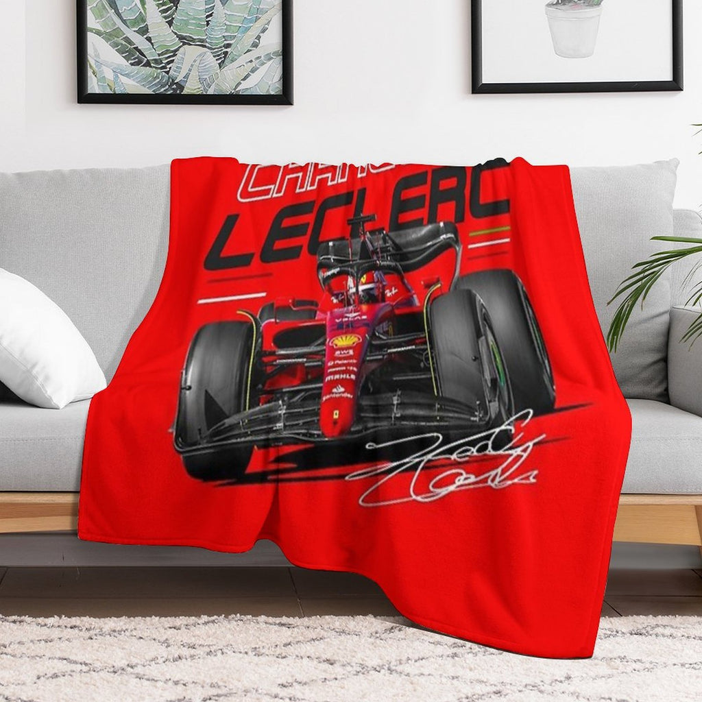 Charles Leclerc Scuderia Ferrari 2022 Versatility Throw Blanket